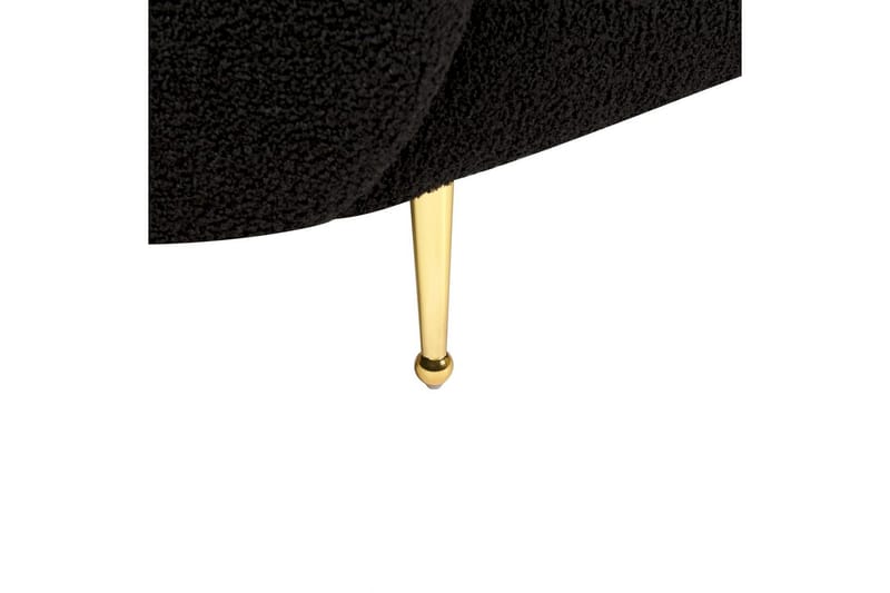 Fåtölj Loen - Svart, guld/Bouclé - Möbler - Vardagsrum - Fåtöljer