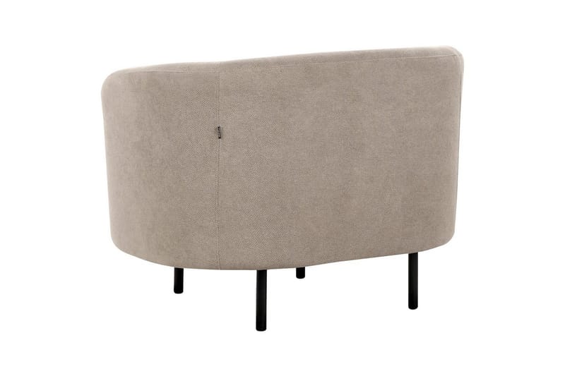Fåtölj Loen - Taupe, grå, svart/Polyester - Möbler - Vardagsrum - Fåtöljer - Clubfåtöljer