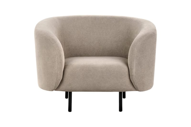 Fåtölj Loen - Taupe, grå, svart/Polyester - Möbler - Vardagsrum - Fåtöljer