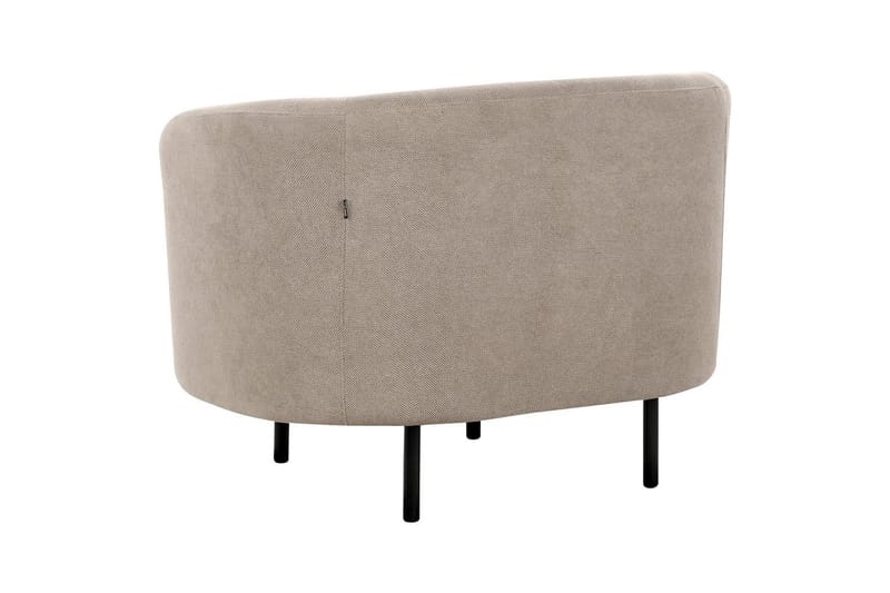 Fåtölj Loen - Taupe, grå, svart/Polyester - Möbler - Vardagsrum - Fåtöljer