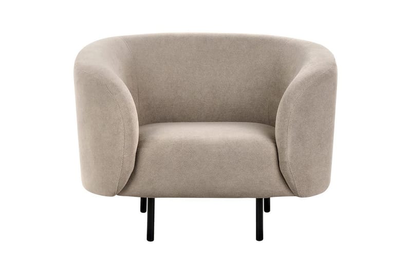 Fåtölj Loen - Taupe, grå, svart/Polyester - Möbler - Vardagsrum - Fåtöljer - Clubfåtöljer