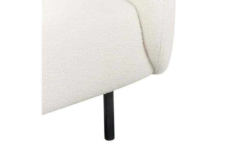 Fåtölj Loen - Vit, Svart/Bouclé - Möbler - Vardagsrum - Fåtöljer