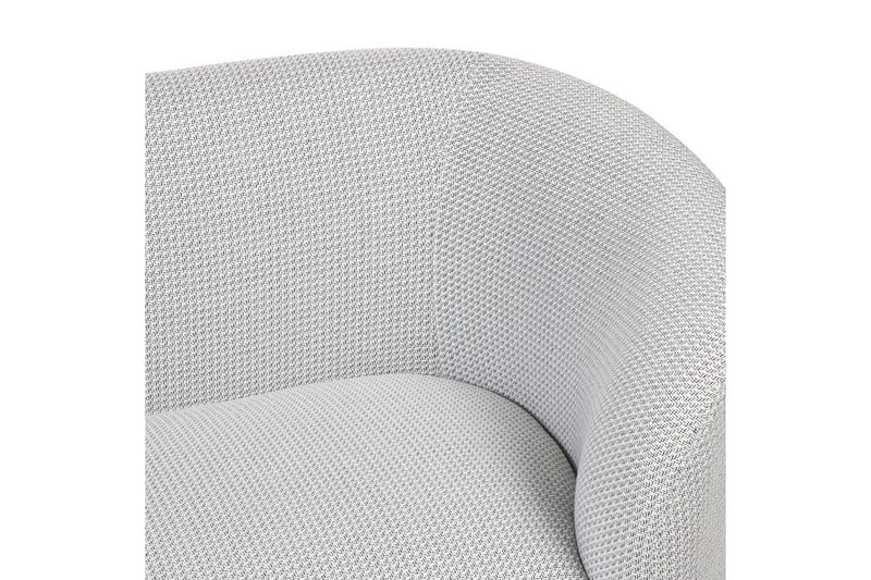 Fåtölj Loen - Vit, Svart/Polyester - Möbler - Vardagsrum - Fåtöljer