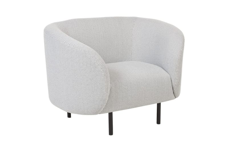 Fåtölj Loen, Vit, Svart/Polyester