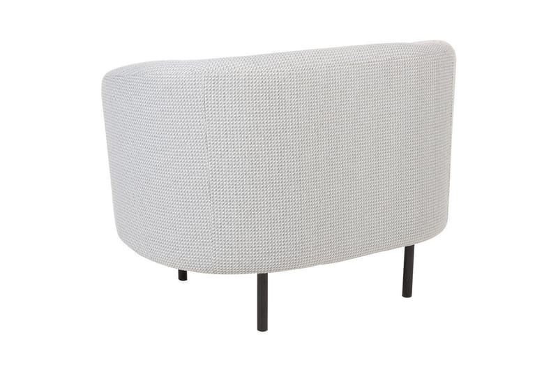 Fåtölj Loen - Vit, Svart/Polyester - Möbler - Vardagsrum - Fåtöljer