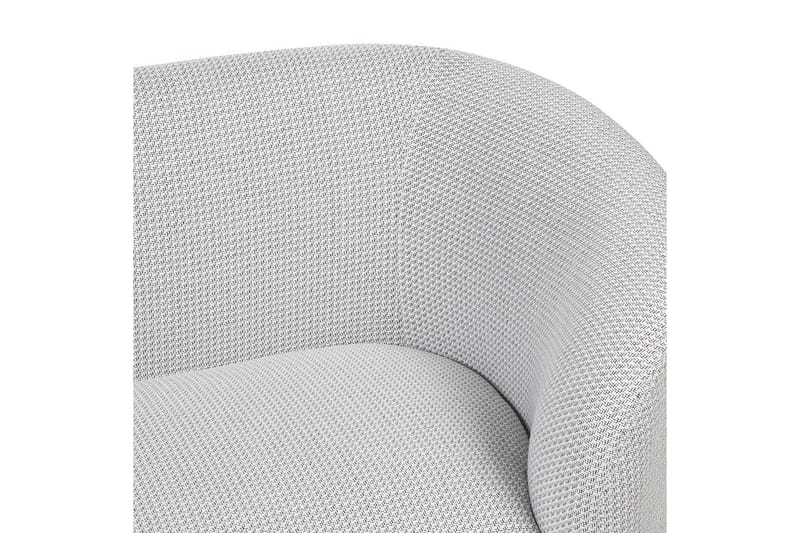 Fåtölj Loen - Vit, Svart/Polyester - Möbler - Vardagsrum - Fåtöljer