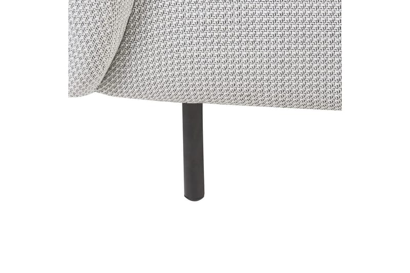 Fåtölj Loen - Vit, Svart/Polyester - Möbler - Vardagsrum - Fåtöljer