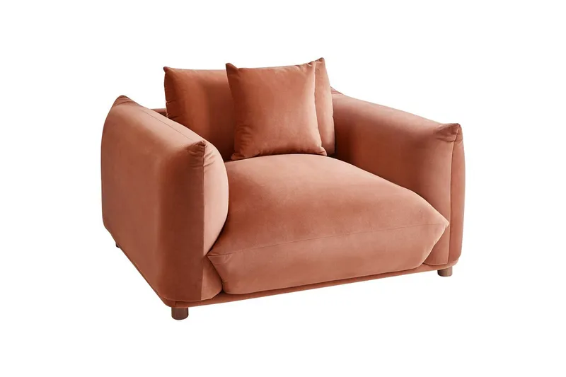 Fåtölj Luvos, Brunt, mörkt trä