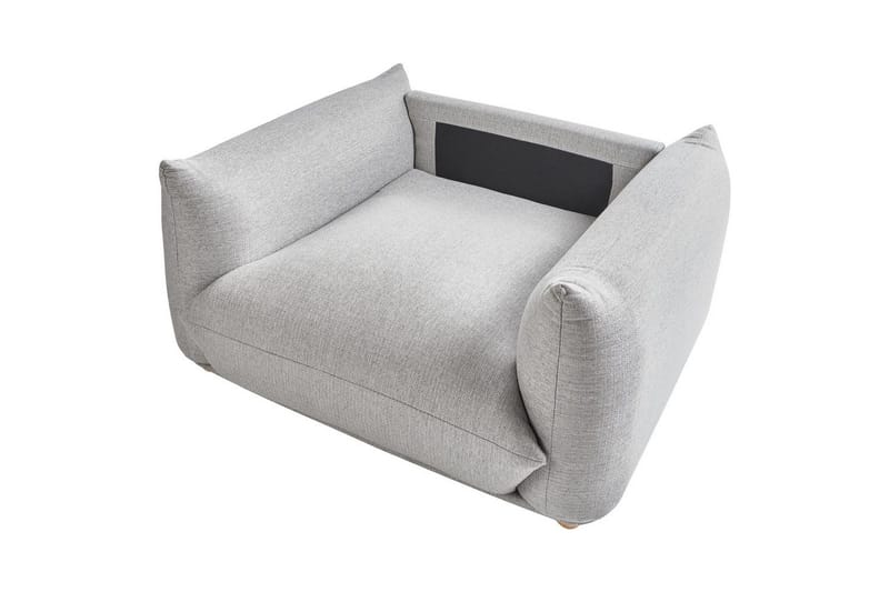 Fåtölj Luvos - Grå, ljust trä - Möbler - Vardagsrum - Fåtöljer