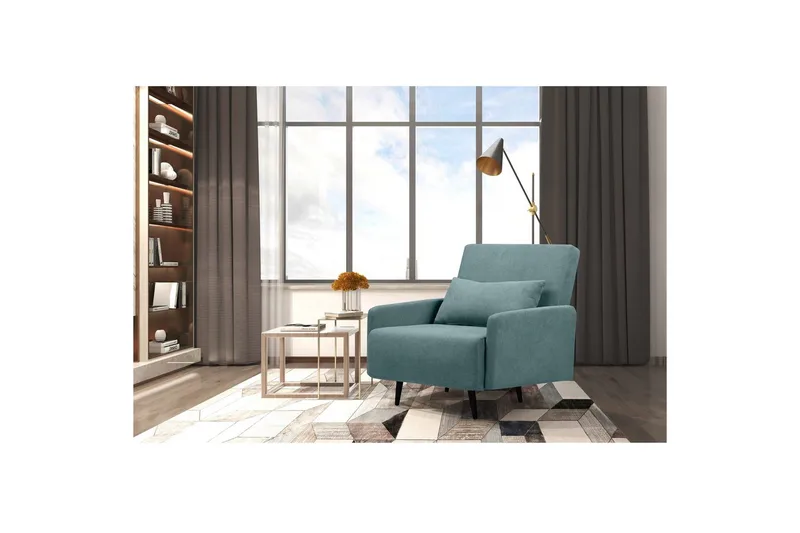 Fåtölj Mallory Petrol - Petrol - Möbler - Vardagsrum - Fåtöljer - Bäddfåtöljer