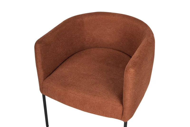 Fåtölj Malmos - Guldbrun, Svart - Möbler - Vardagsrum - Fåtöljer