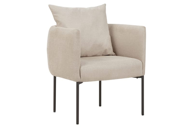 Fåtölj Malmos - Ljusbeige, svart - Möbler - Vardagsrum - Fåtöljer