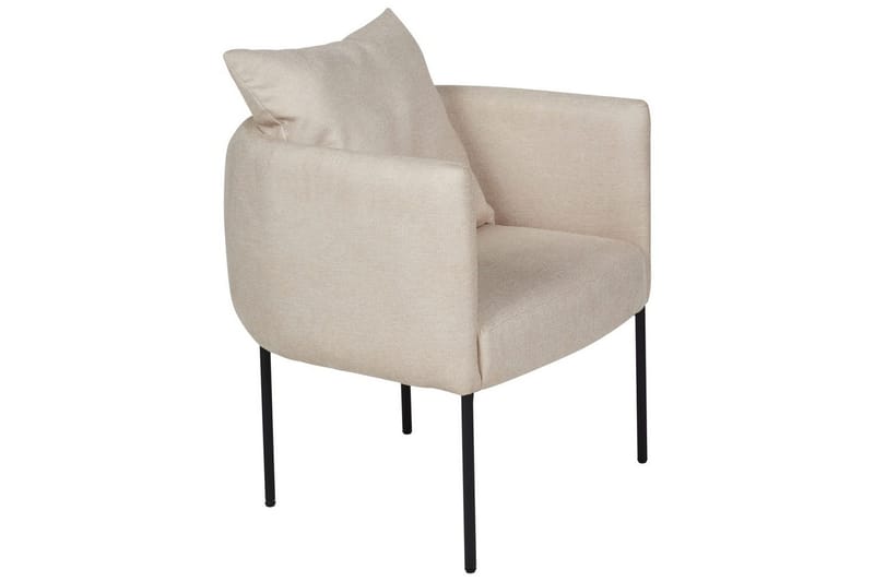 Fåtölj Malmos - Ljusbeige, svart - Möbler - Vardagsrum - Fåtöljer