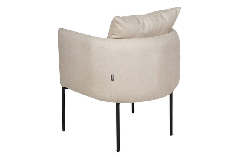 Fåtölj Malmos - Ljusbeige, svart - Möbler - Vardagsrum - Fåtöljer