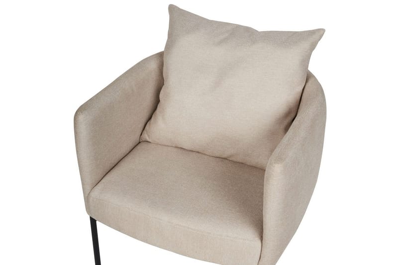 Fåtölj Malmos - Ljusbeige, svart - Möbler - Vardagsrum - Fåtöljer