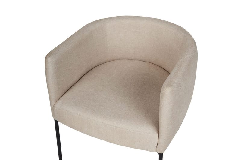 Fåtölj Malmos - Ljusbeige, svart - Möbler - Vardagsrum - Fåtöljer