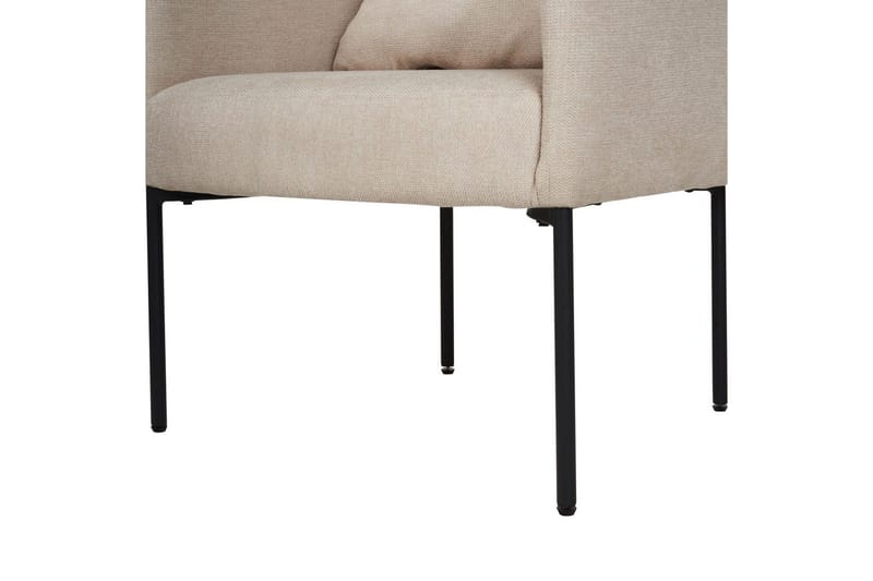 Fåtölj Malmos - Ljusbeige, svart - Möbler - Vardagsrum - F�åtöljer