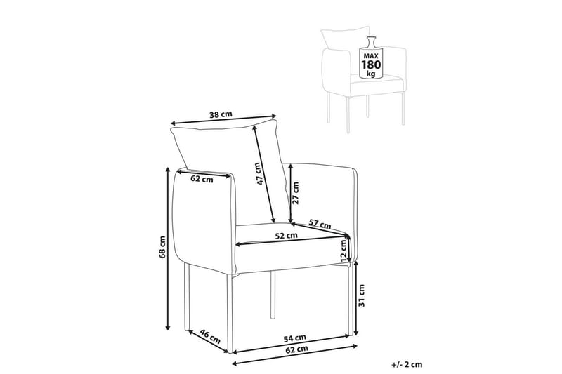 Fåtölj Malmos - Mörkbrun, Svart - Möbler - Vardagsrum - Fåtöljer