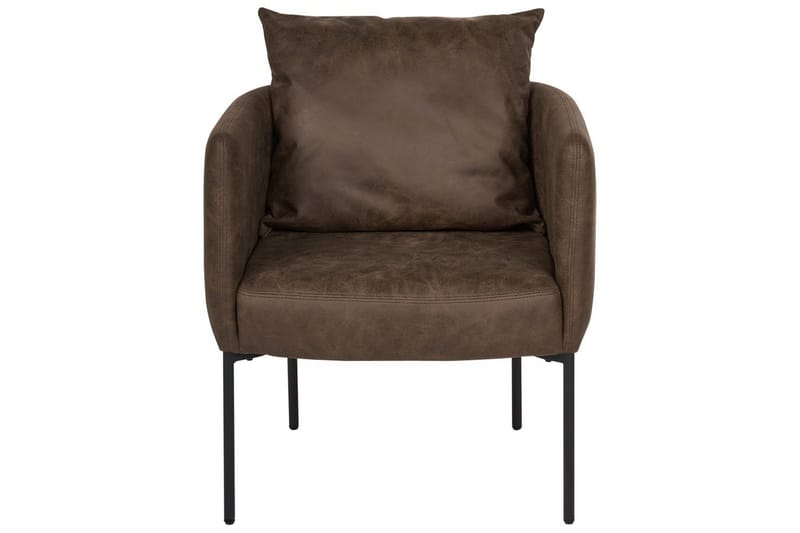 Fåtölj Malmos - Mörkbrun, Svart - Möbler - Vardagsrum - Fåtöljer