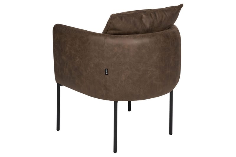 Fåtölj Malmos - Mörkbrun, Svart - Möbler - Vardagsrum - Fåtöljer
