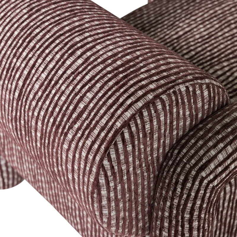 Fåtölj med Mönster Lenny - Vinröd - Möbler - Vardagsrum - Fåtöljer