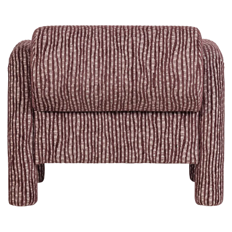 Fåtölj med Mönster Lenny - Vinröd - Möbler - Vardagsrum - Fåtöljer