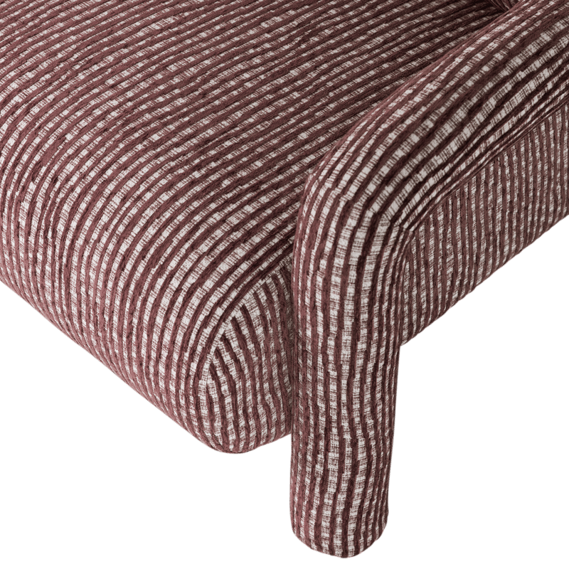 Fåtölj med Mönster Lenny - Vinröd - Möbler - Vardagsrum - Fåtöljer