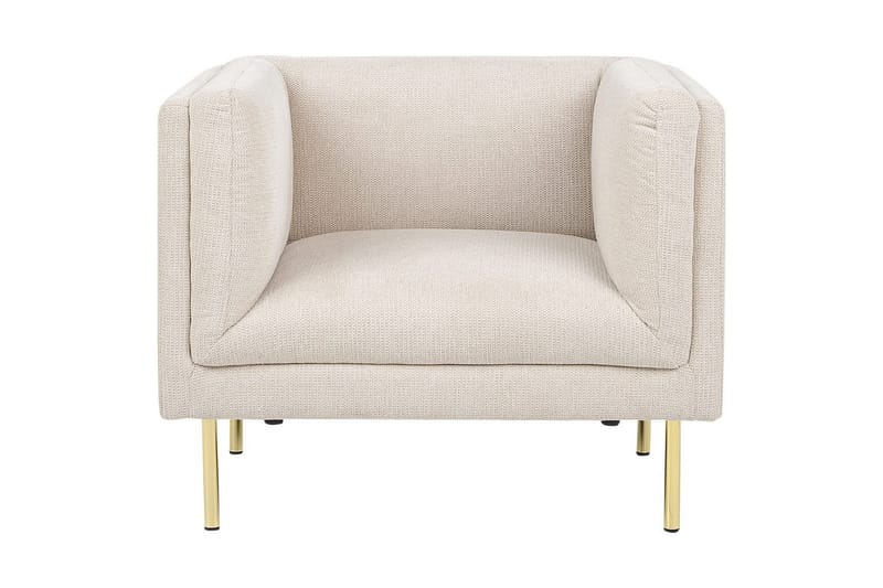 Fåtölj Moen - Beige, guld - Möbler - Vardagsrum - Fåtöljer