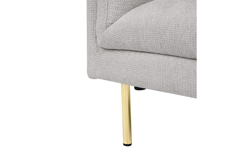 Fåtölj Moen - Grå, guld - Möbler - Vardagsrum - Fåtöljer