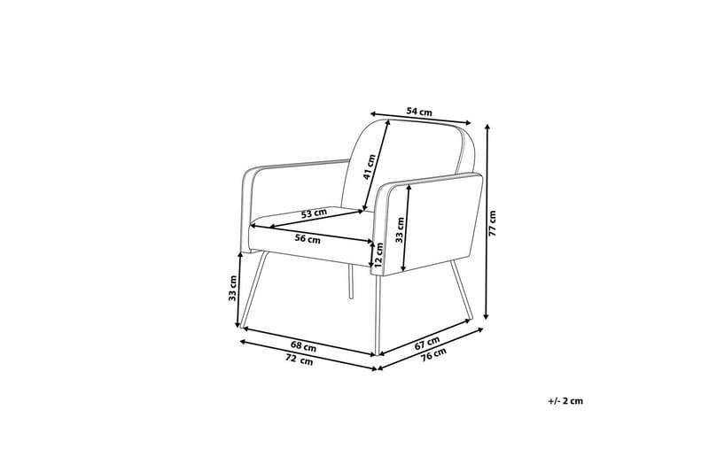 Fåtölj Narken - Beige, svart - Möbler - Vardagsrum - Fåtöljer