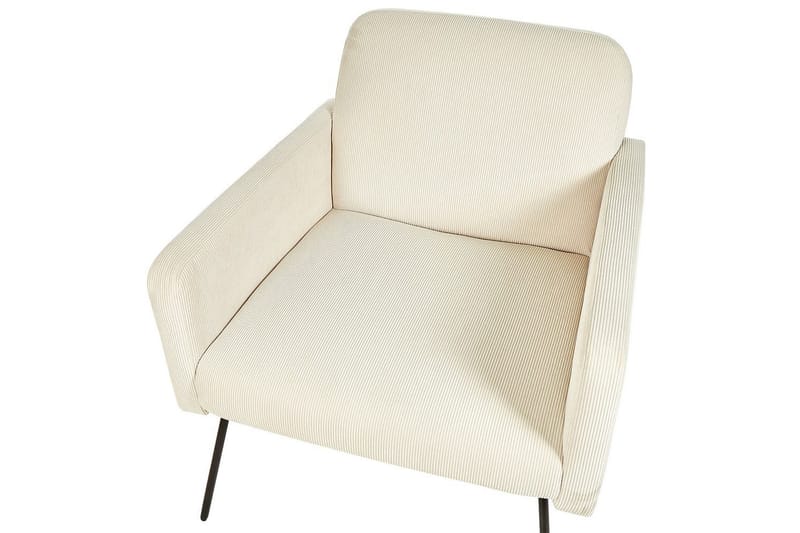 Fåtölj Narken - Krämvit, svart - Möbler - Vardagsrum - Fåtöljer