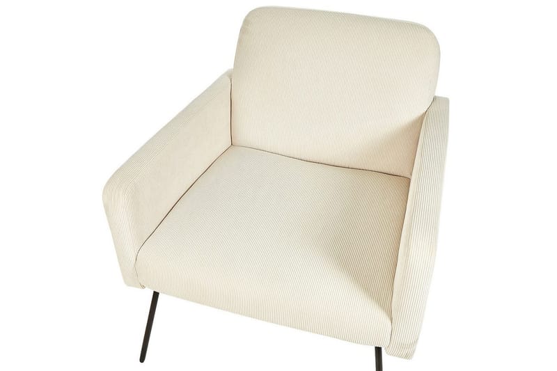 Fåtölj Narken - Krämvit, svart - Möbler - Vardagsrum - Fåtöljer