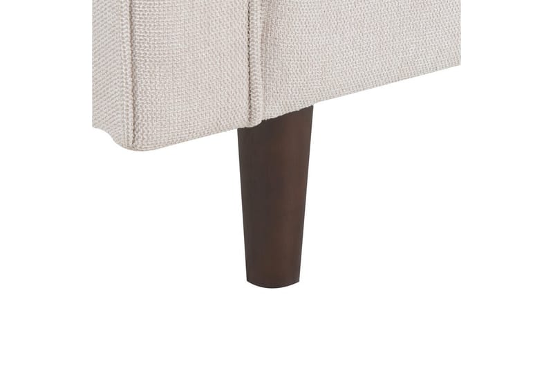 Fåtölj Nurmo - Beige, mörkt trä - Möbler - Vardagsrum - Fåtöljer