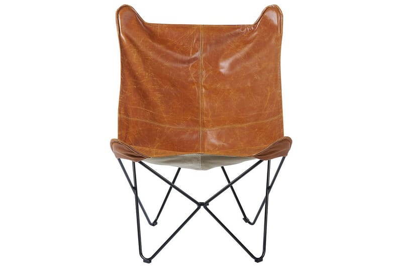 Fåtölj Nybro - Brun, Svart/Konstläder - Möbler - Vardagsrum - Fåtöljer