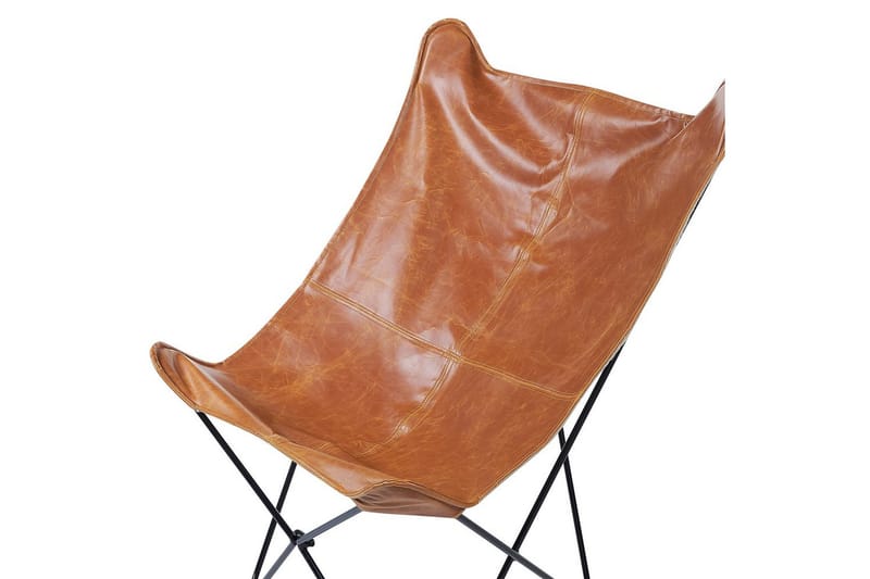 Fåtölj Nybro - Brun, Svart/Konstläder - Möbler - Vardagsrum - Fåtöljer