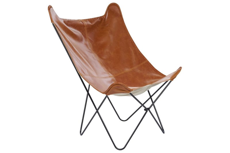 Fåtölj Nybro, Brun, Svart/Konstläder