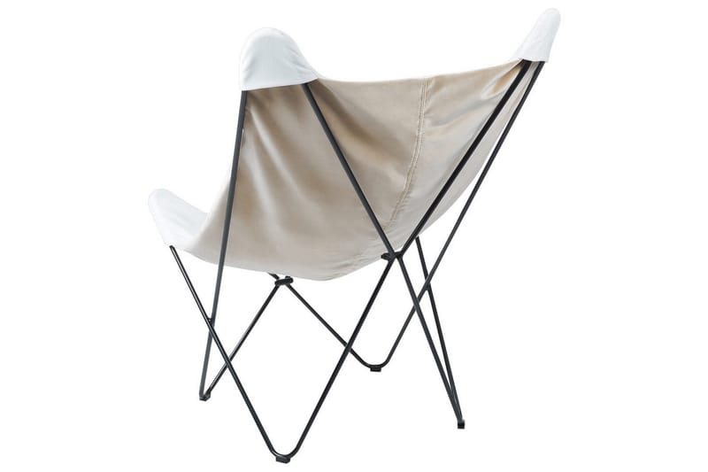 Fåtölj Nybro - Vit, Svart/Sammet - Möbler - Vardagsrum - Fåtöljer