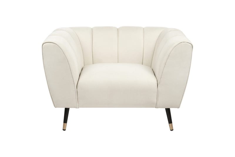 Fåtölj Orsta - Beige, svart, guld - Möbler - Vardagsrum - Fåtöljer