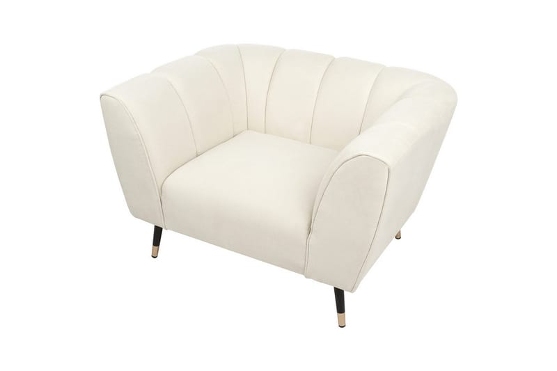 Fåtölj Orsta - Beige, svart, guld - Möbler - Vardagsrum - Fåtöljer