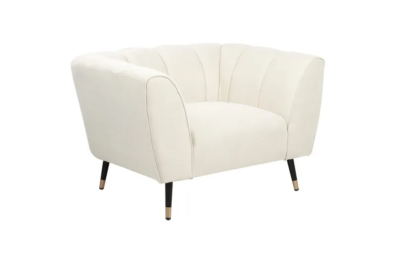 Fåtölj Orsta, Beige/svart/guld