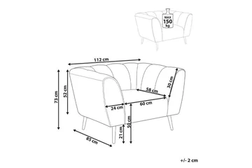 Fåtölj Orsta - Blå/svart/guld - Möbler - Vardagsrum - Fåtöljer