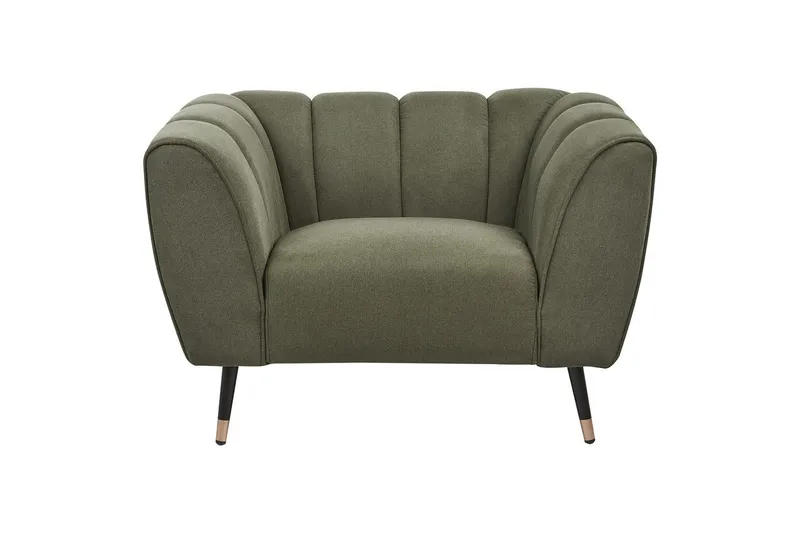 Fåtölj Orsta - Grön, svart, guld - Möbler - Vardagsrum - Fåtöljer