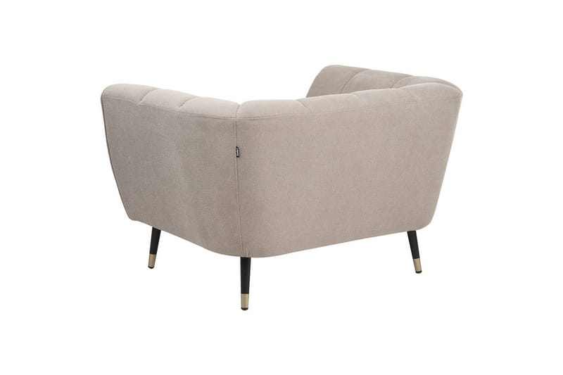 Fåtölj Orsta - Taupe, svart, guld - Möbler - Vardagsrum - Fåtöljer