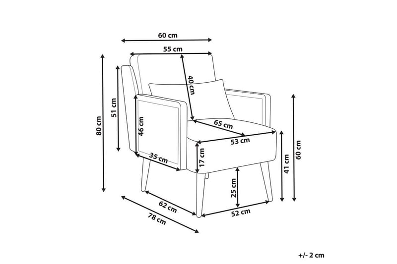 Fåtölj Orum - Grönt, ljust trä, svart - Möbler - Vardagsrum - Fåtöljer