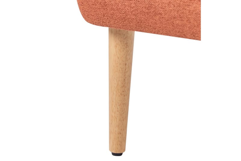 Fåtölj Orum - Orange, ljust trä - Möbler - Vardagsrum - Fåtöljer
