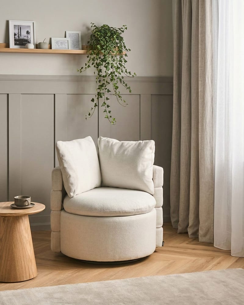 Fåtölj Randers - Off-White - Möbler - Vardagsrum - Fåtöljer - Clubfåtöljer