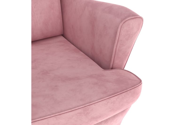 Fåtölj rosa sammet - Möbler - Vardagsrum - Fåtöljer