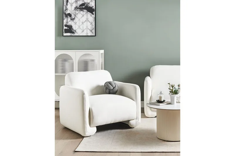 Fåtölj Saland - Vit - Möbler - Vardagsrum - Fåtöljer