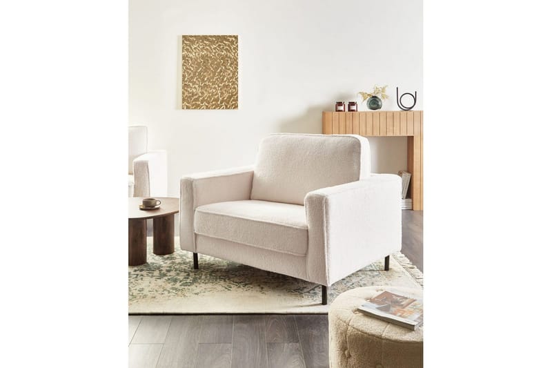 Fåtölj Savalen - Vit, Svart - Möbler - Vardagsrum - Fåtöljer