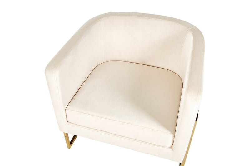Fåtölj Sirkka - Beige, guld - Möbler - Vardagsrum - Fåtöljer